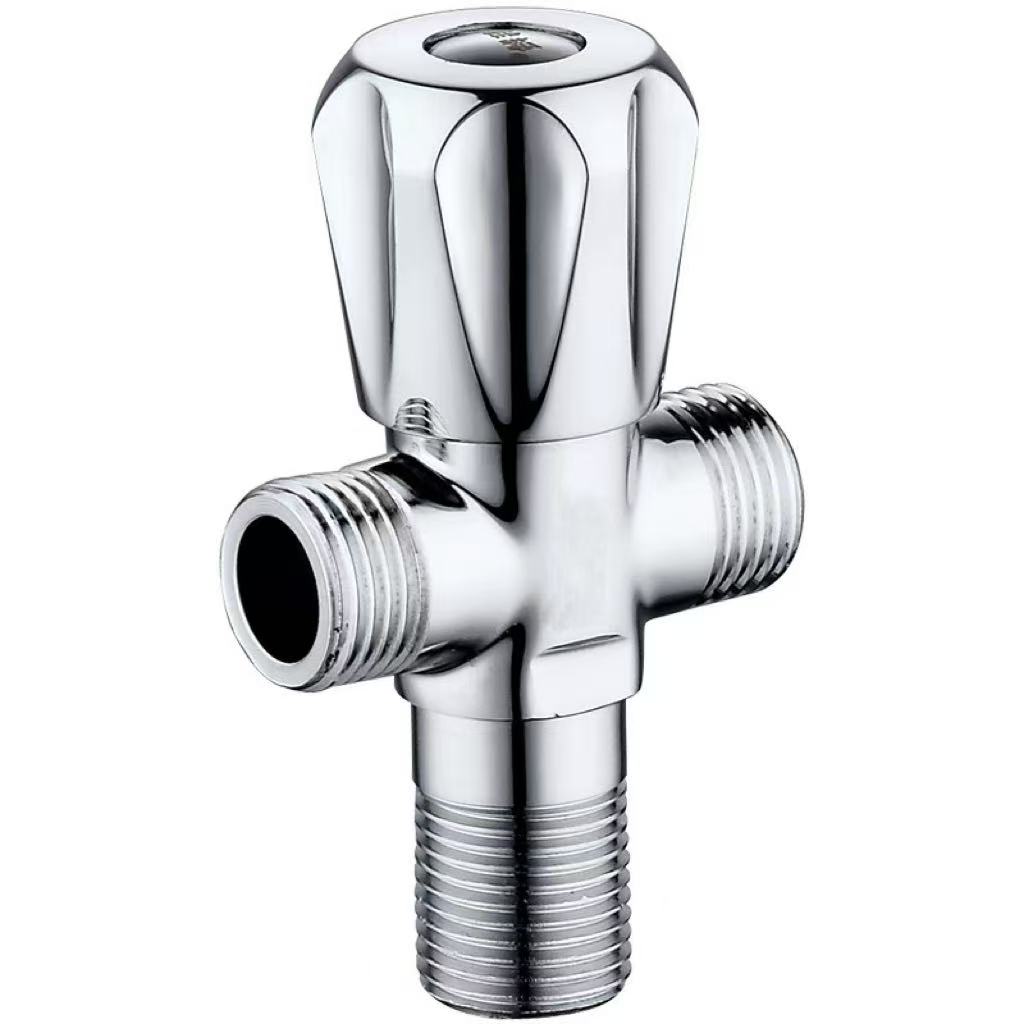 Electroplated Petal Handle Telo-Way Diverter Valve Electroplated Petal Handle Telo-Way Diverter Valve