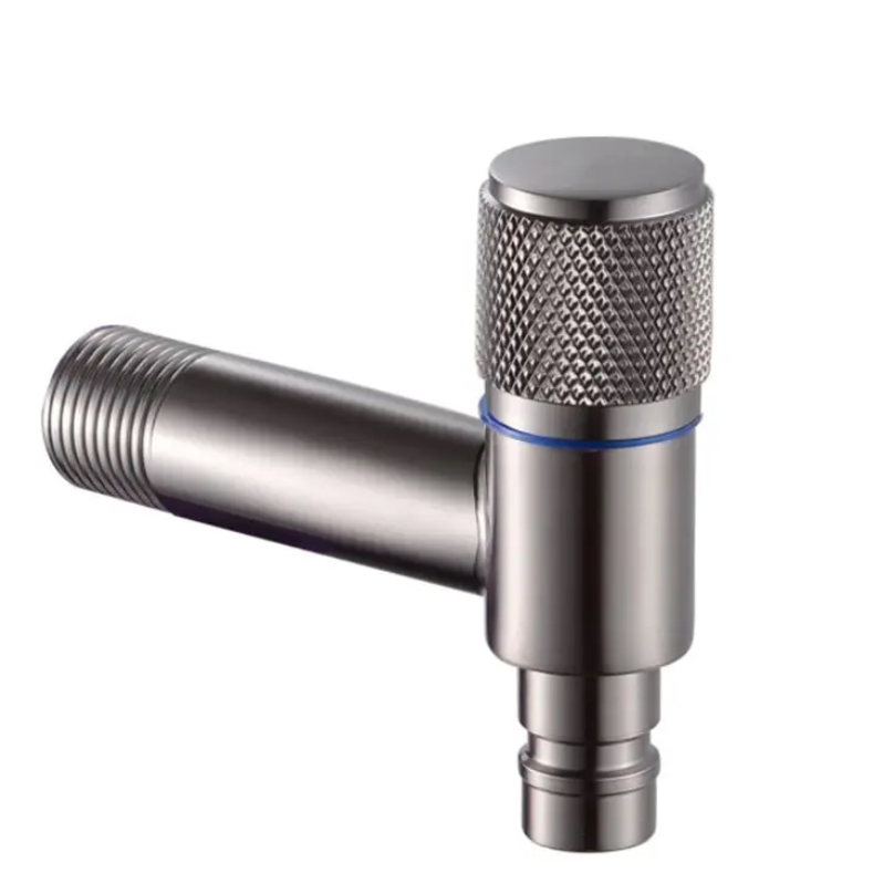 Masinina fanasan-damba Knurled Knurled Valve fijanonana rano Masinina fanasan-damba Knurled Knurled Valve fijanonana rano