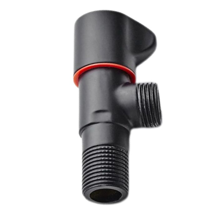 Gunmetal Grey Angle Valve Universal Hot And Cold Water Stop Valve Set