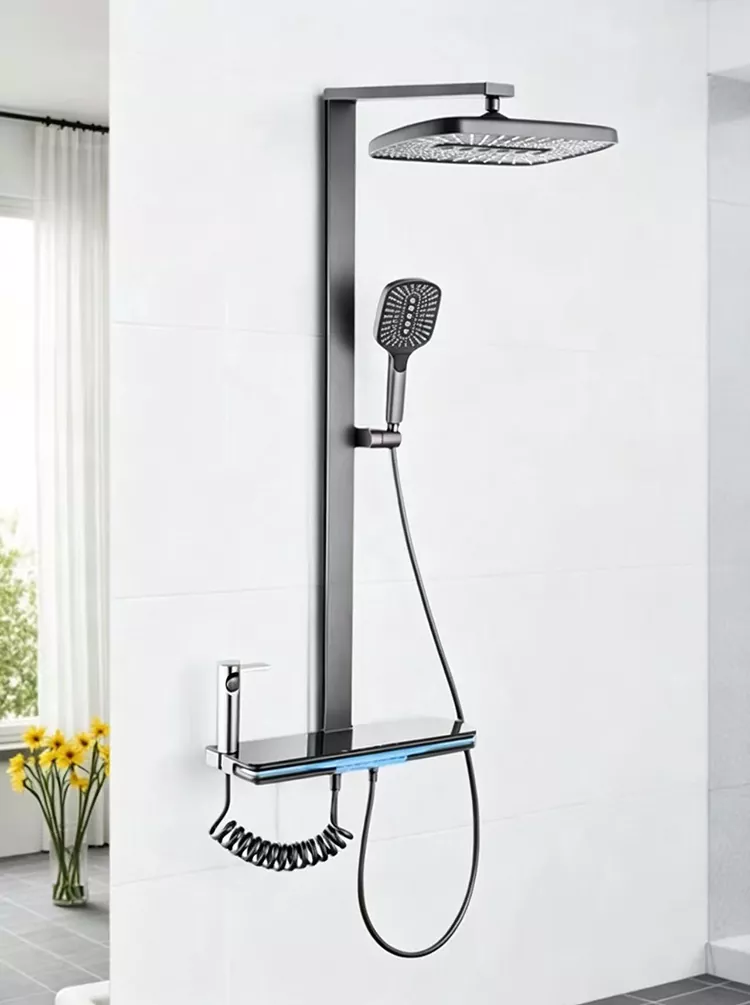 Multi-functional shower set with spray gun holder