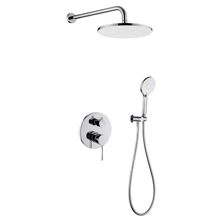 In-rindrina Dual-Control Knob Round Overhead Shower Head