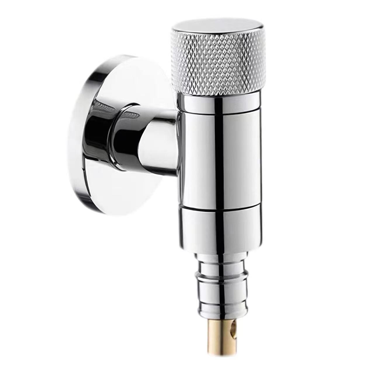 Knurled Handle Anti-Overflow milina fanasan-drano Valve fiatoana rano Knurled Handle Anti-Overflow milina fanasan-drano Valve fiatoana rano