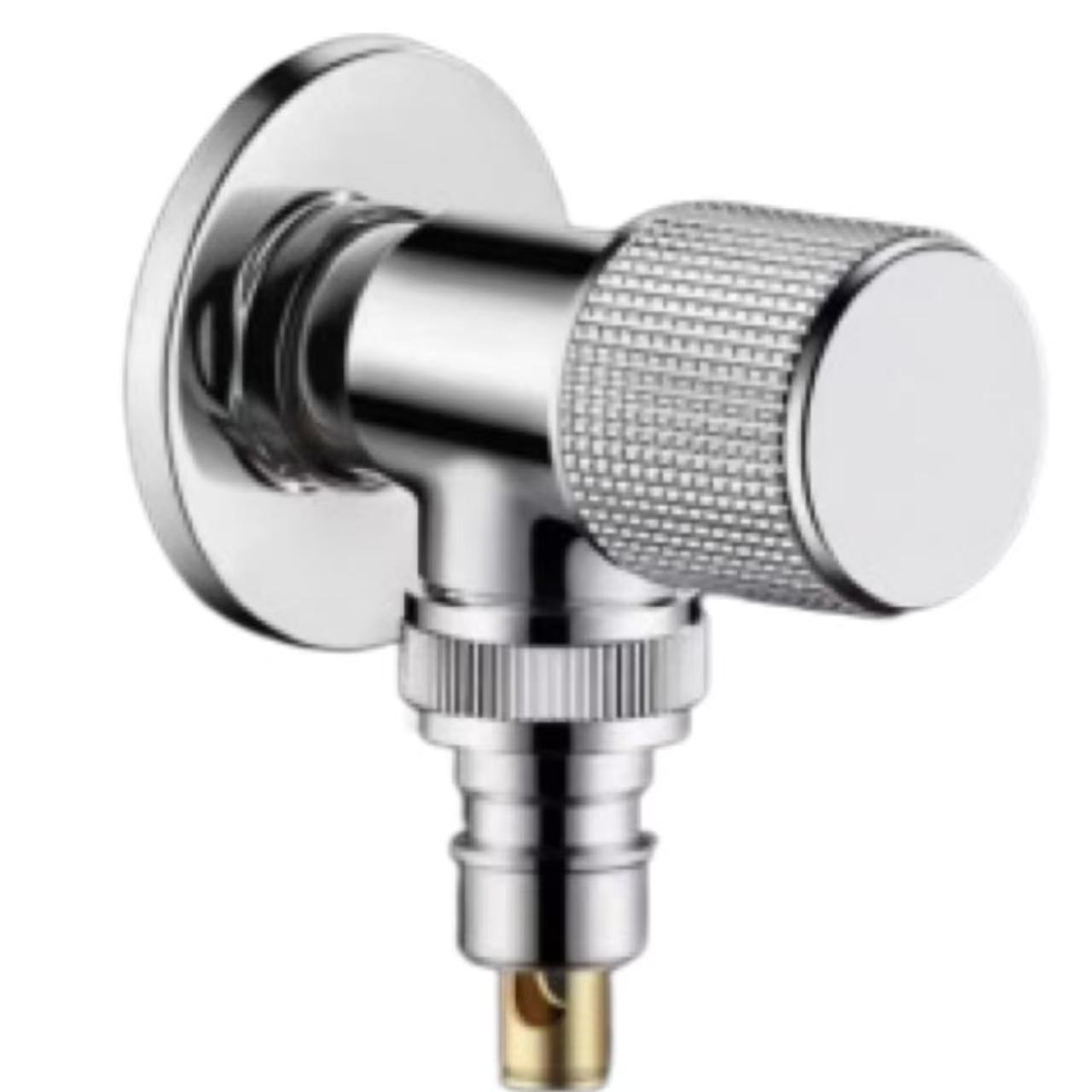Mirror Chrome Knurled Knob milina fanasan-drano Valve fijanonana rano