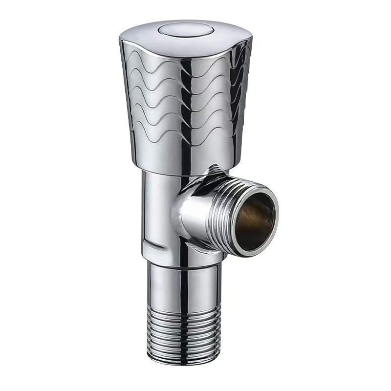 Mirror-Vita Mamirapiratra Chrome Wave Pattern Angle Valve